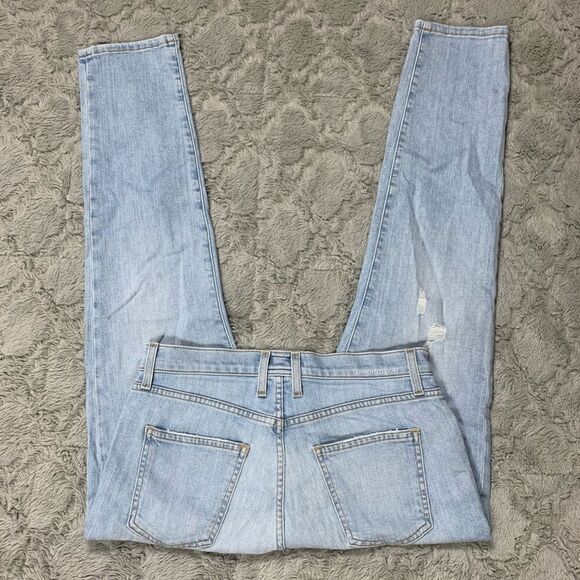 Current Elliott Straight Leg Light Wash Jeans - Picture 4 of 6